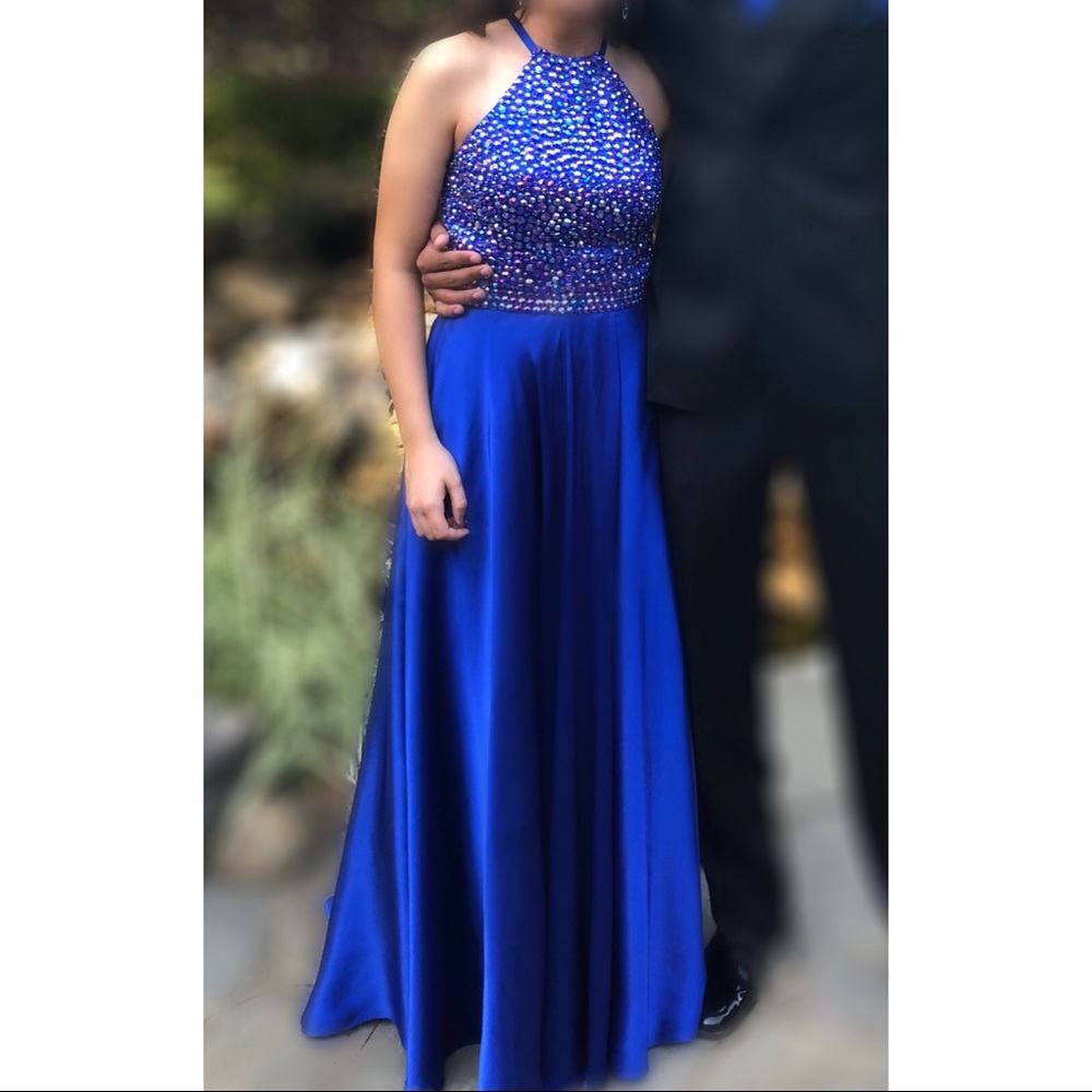 Sherri Hill Royal Blue Prom Dress
